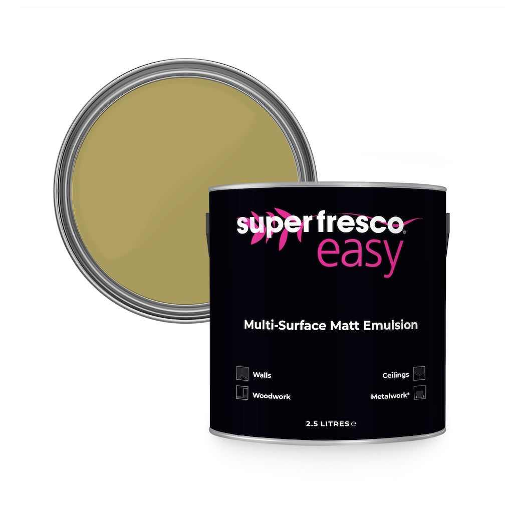 Superfresco Easy Madame Mustard Multi-Surface Matt Emulsion Paint 2.5L