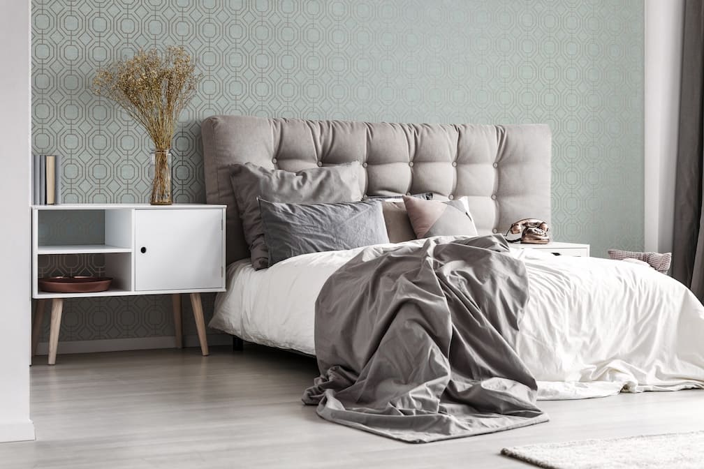 Superfresco Easy Luxe Geo Duck Egg Wallpaper