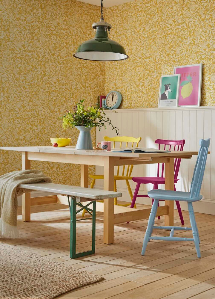 Joules Twilight Ditsy Antique Gold Wallpaper