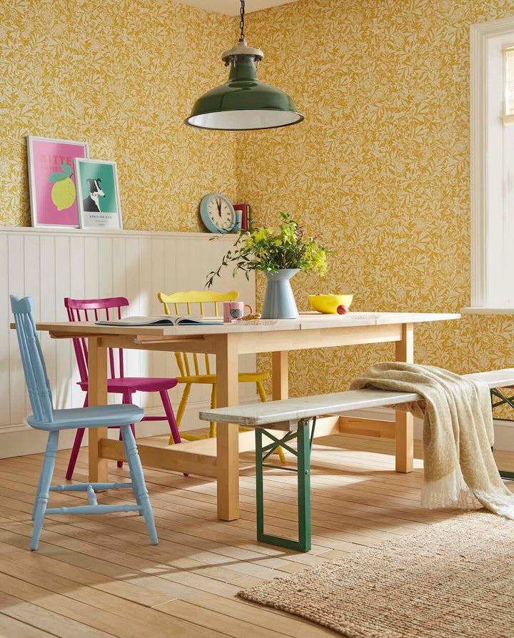 Joules Twilight Ditsy Antique Gold Wallpaper