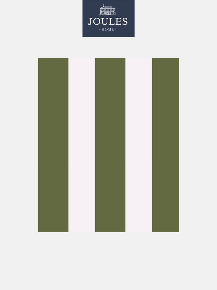 Joules Harborough Stripe Olive Green Wallpaper