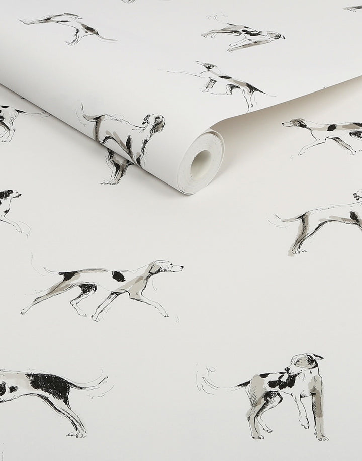 Joules Sketchy Dogs Crème Wallpaper