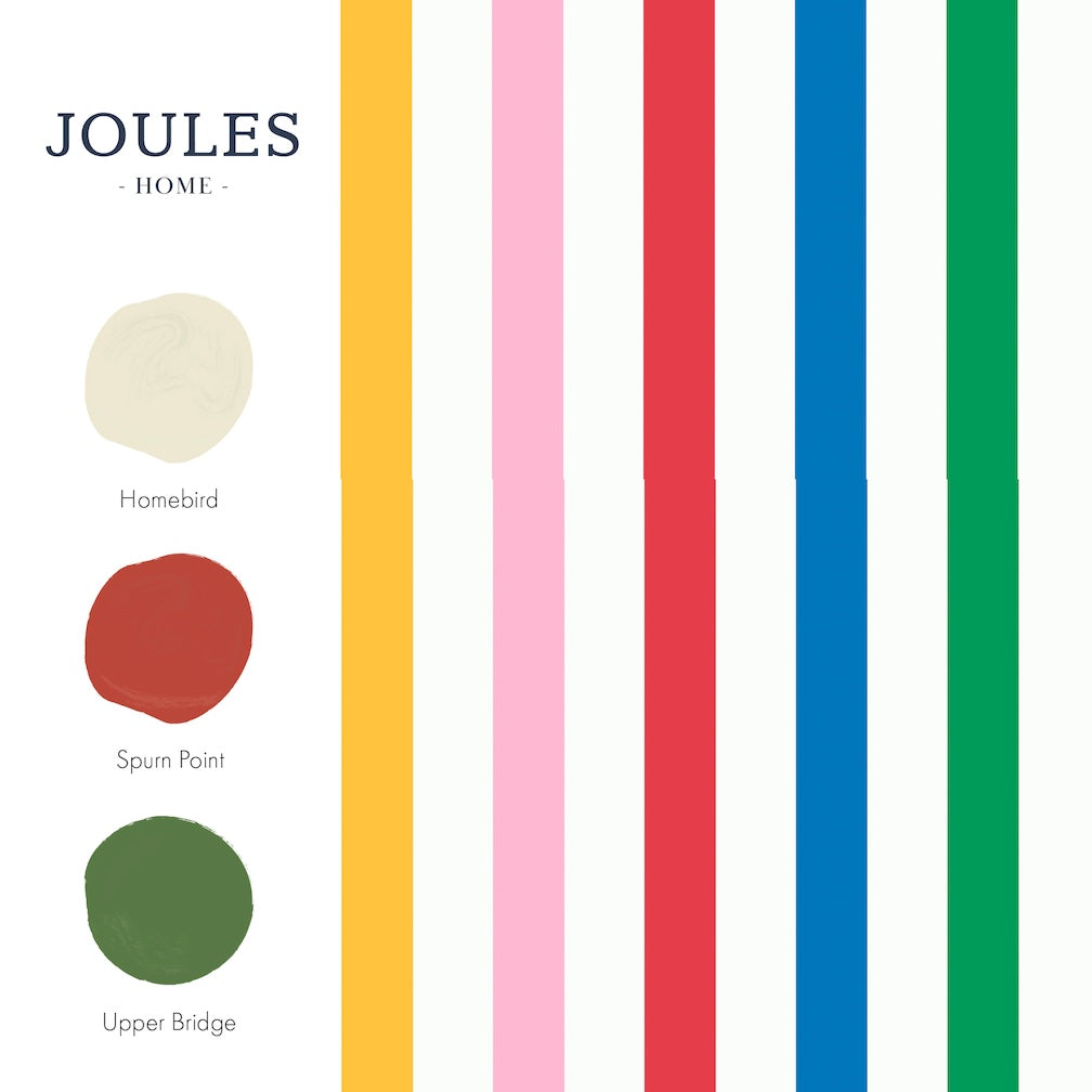 Joules Country Critters Chunky Stripe Wallpaper