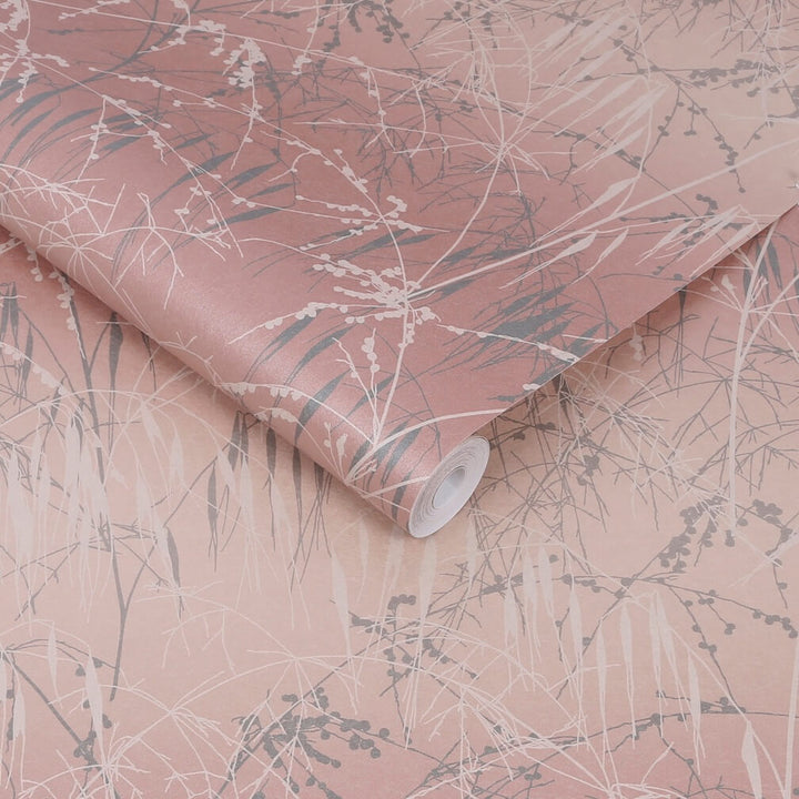 Clarissa Hulse Meadow Grass Shell & Pewter Wallpaper