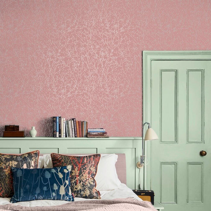 Clarissa Hulse Gypsophila Shell & Rose Gold Wallpaper