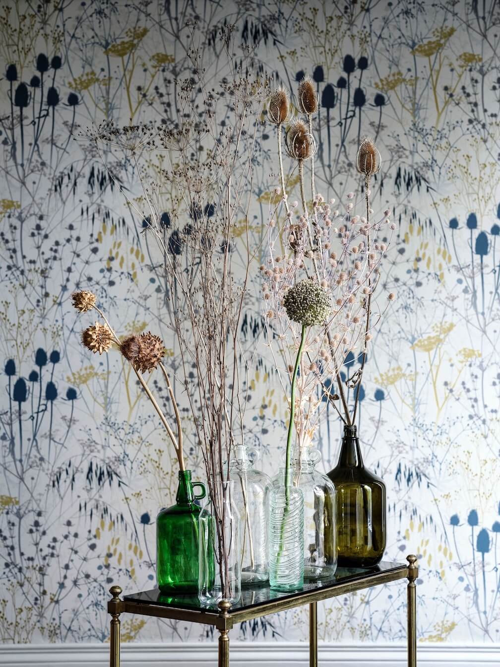 Clarissa Hulse Summer Border Blue Wallpaper