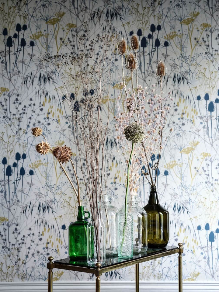 Clarissa Hulse Summer Border Blue Wallpaper