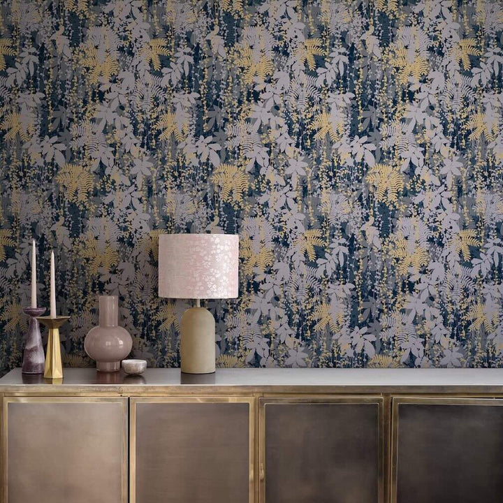Clarissa Hulse Canopy French Navy Wallpaper