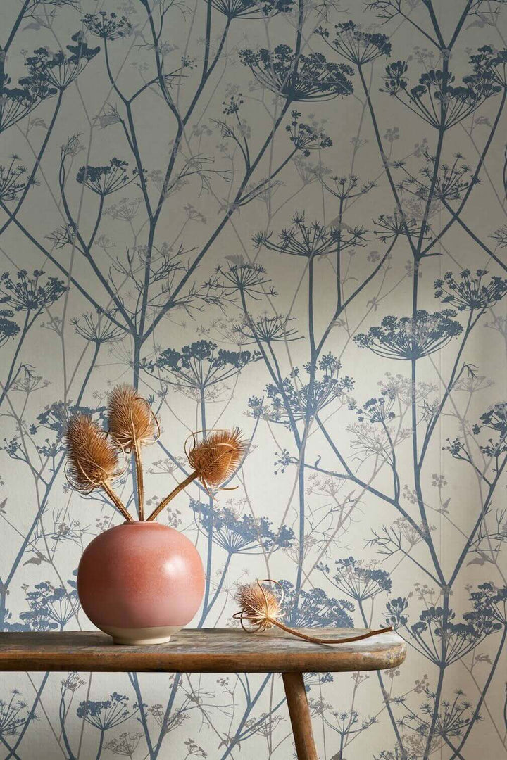Clarissa Hulse Wild Chervil Dove & Silver Wallpaper