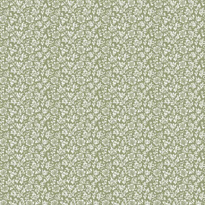 Laura Ashley Sweet Alyssum Moss Green Wallpaper