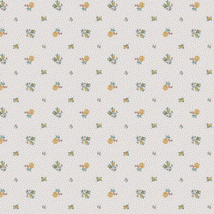 Laura Ashley Claudia's Friend Pale Ochre Yellow Wallpaper