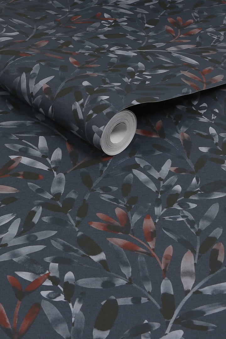 Next Natural Rustic Blue Wallpaper