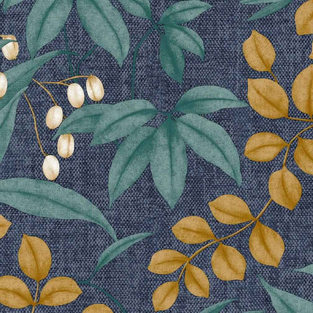 Superfresco Easy Persephone Navy Wallpaper