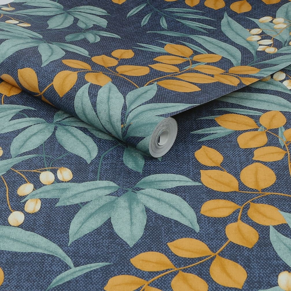 Superfresco Easy Persephone Navy Wallpaper