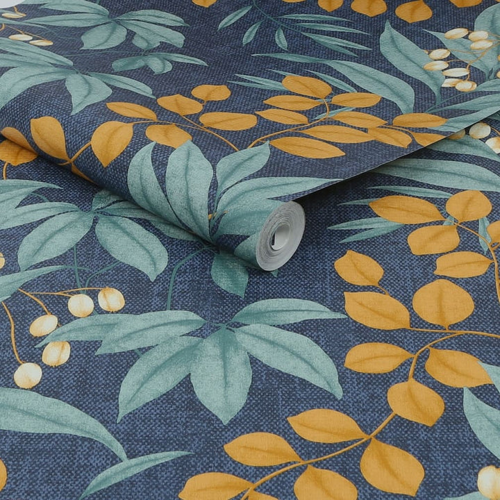 Superfresco Easy Persephone Navy Wallpaper