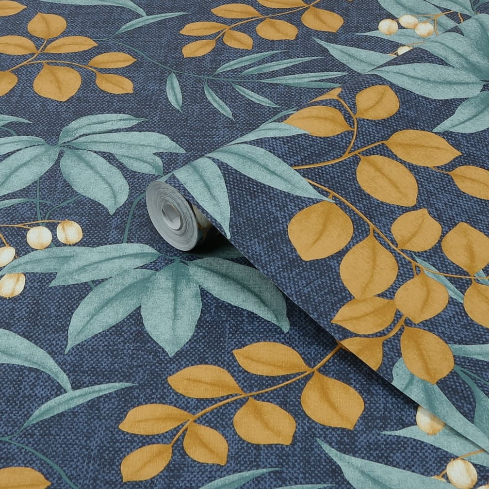 Superfresco Easy Persephone Navy Wallpaper
