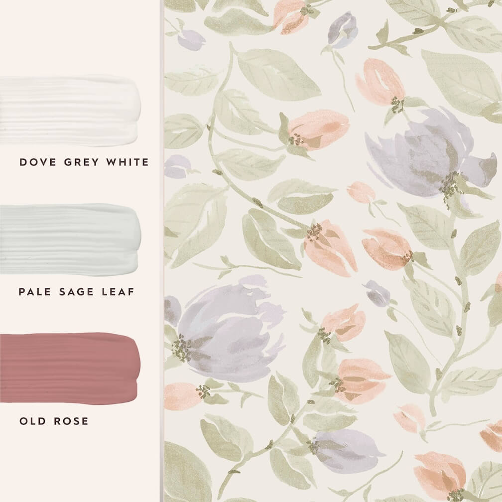 Laura Ashley Orisia Peony Pale Sage Green Wallpaper