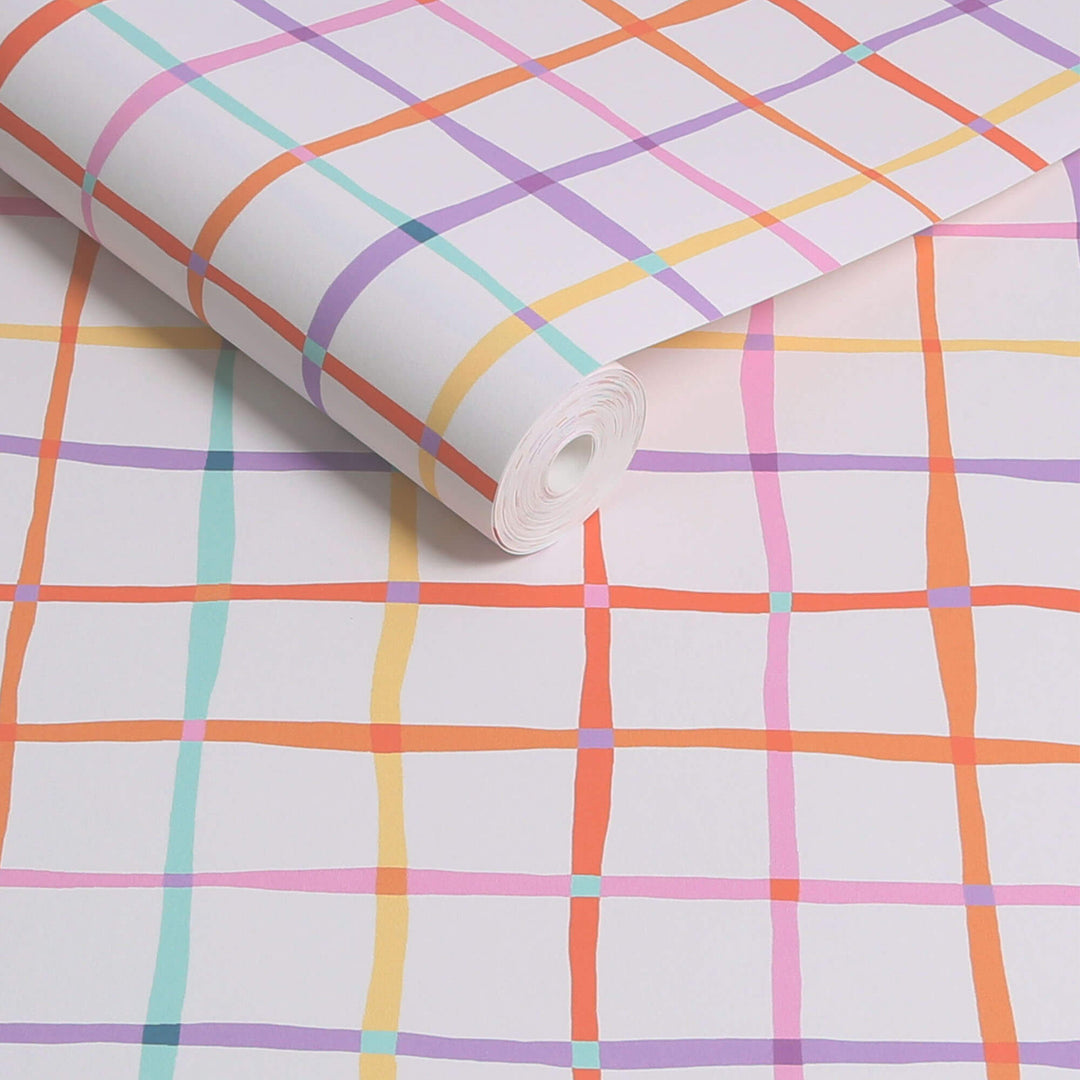 Next Rainbow Check Multi Wallpaper