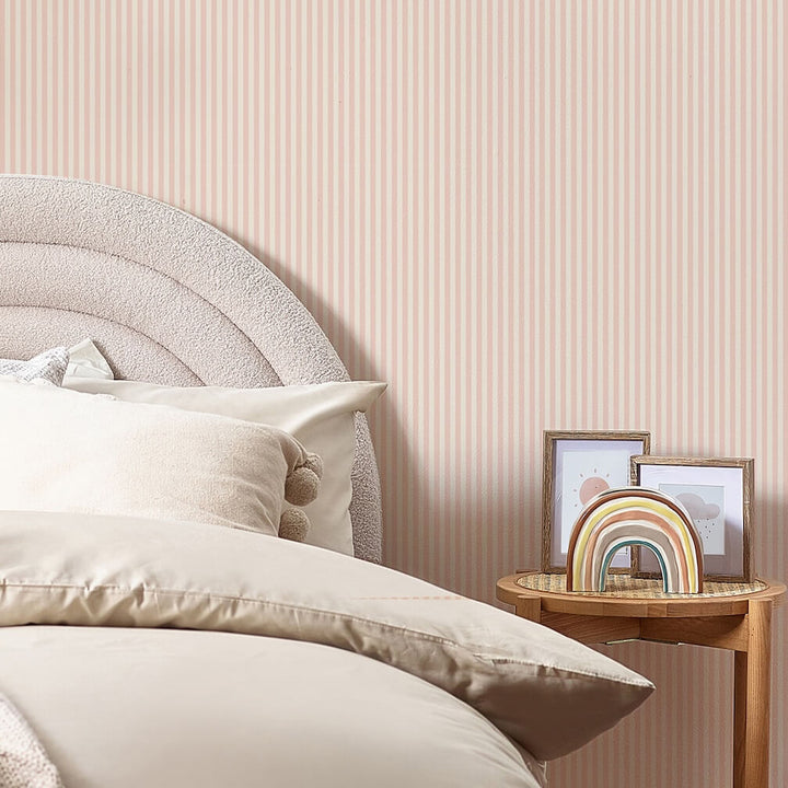 Next Calm Stripe Pink Wallpaper