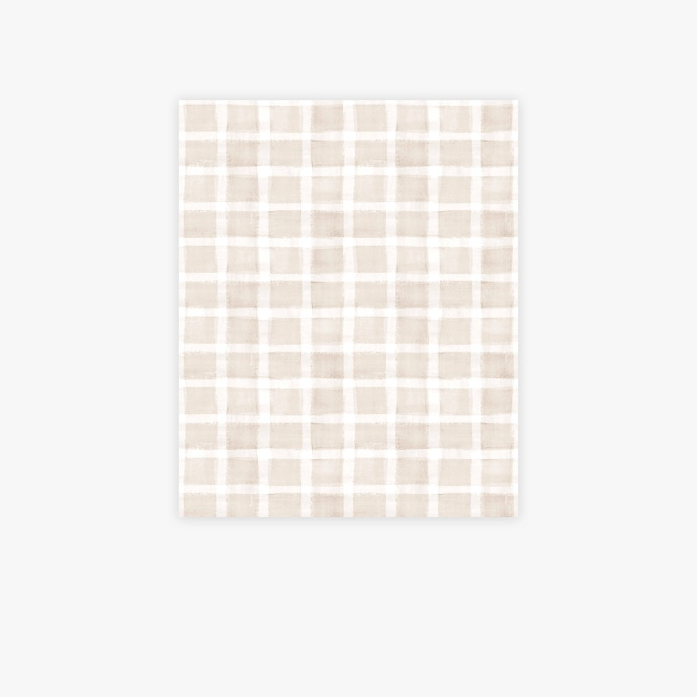 Next Gingham Natural Wallpaper