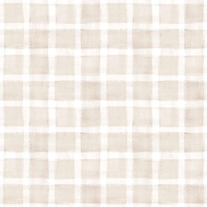 Next Gingham Natural Wallpaper