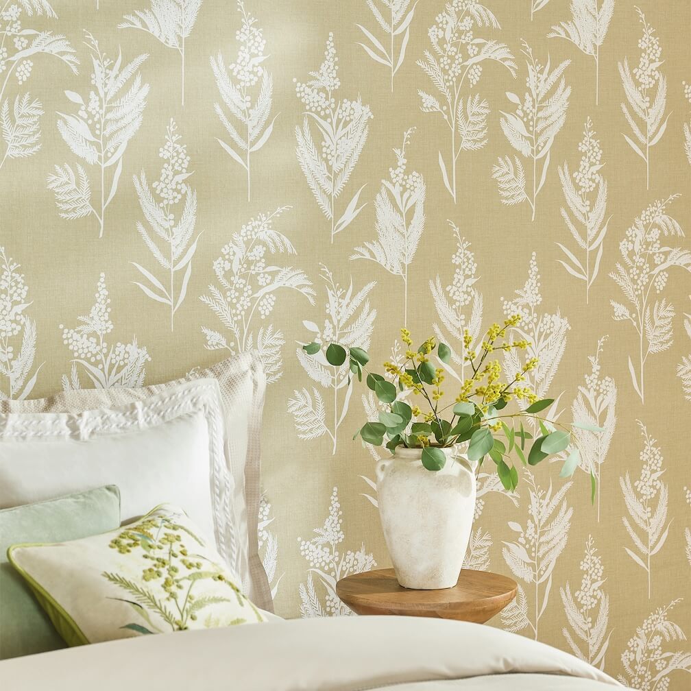 Next Equinox Leaf Khaki Wallpaper