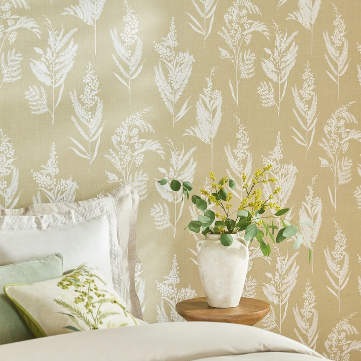 Next Equinox Leaf Khaki Wallpaper