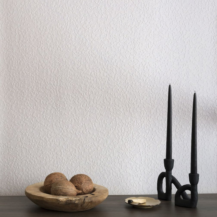 Superfresco White Paintable Boucle Wallpaper