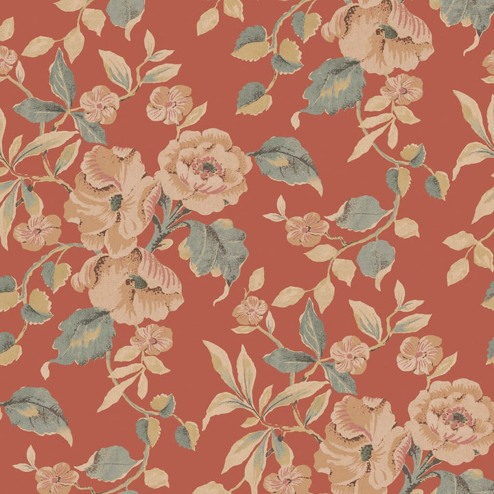 Laura Ashley Aylworth Trail Terracotta Wallpaper