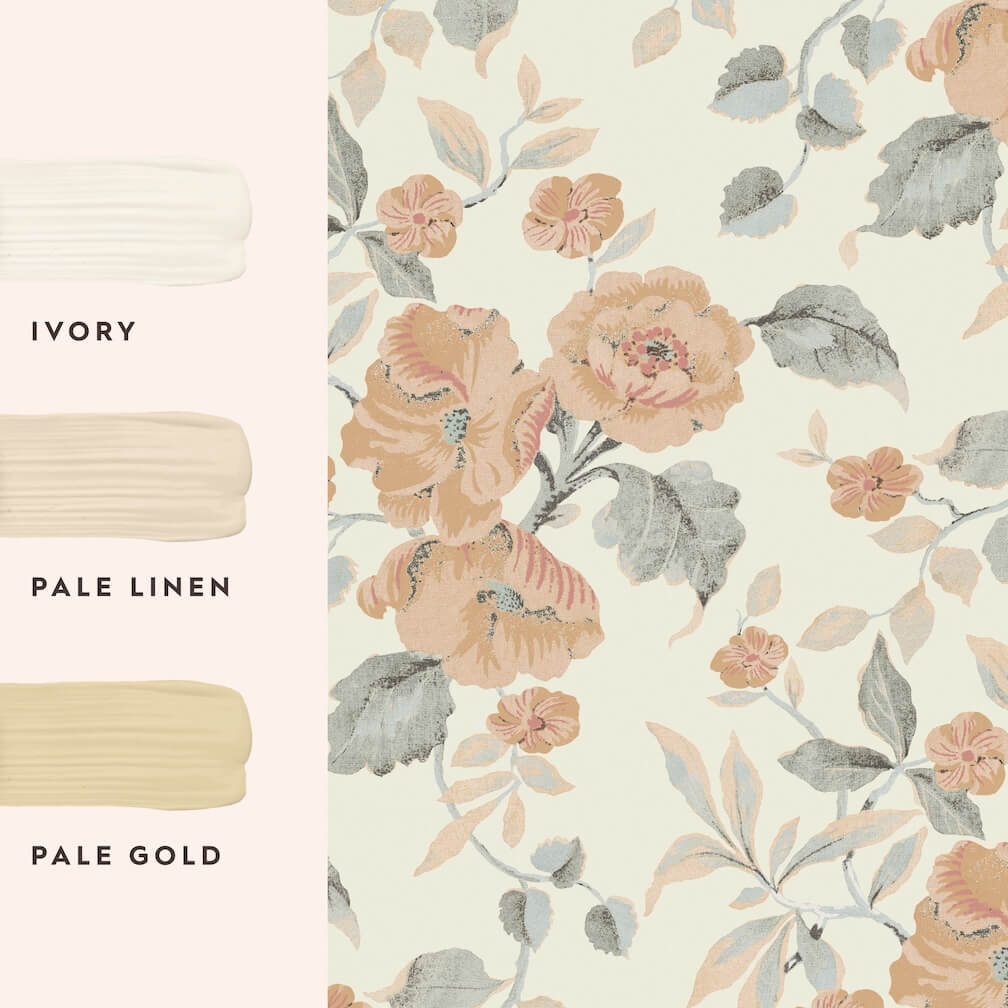 Laura Ashley Aylworth Trail Apricot Wallpaper