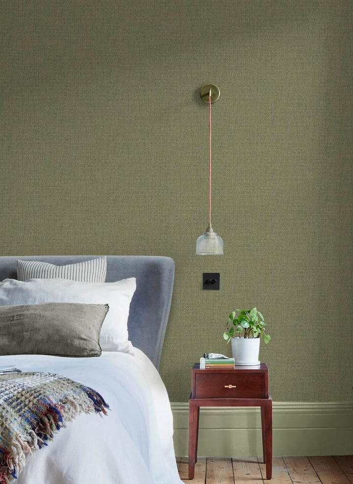 Graham & Brown Albion Texture Green Wallpaper