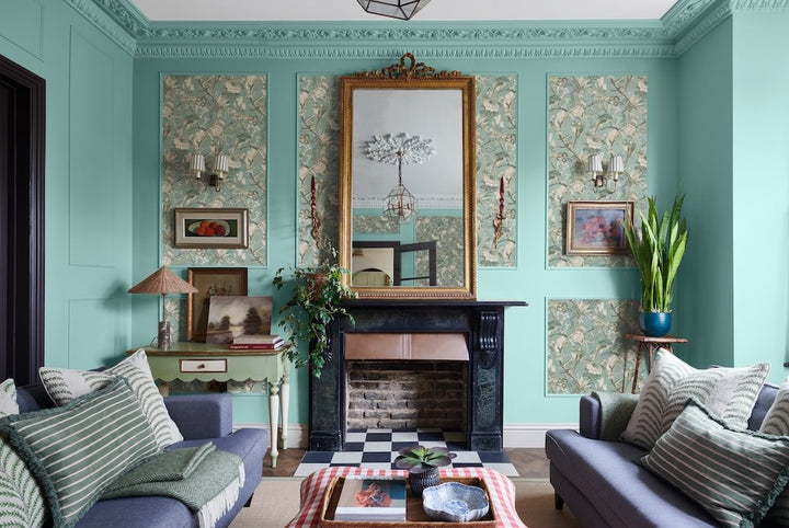 Graham & Brown Perrow Duck Egg Wallpaper