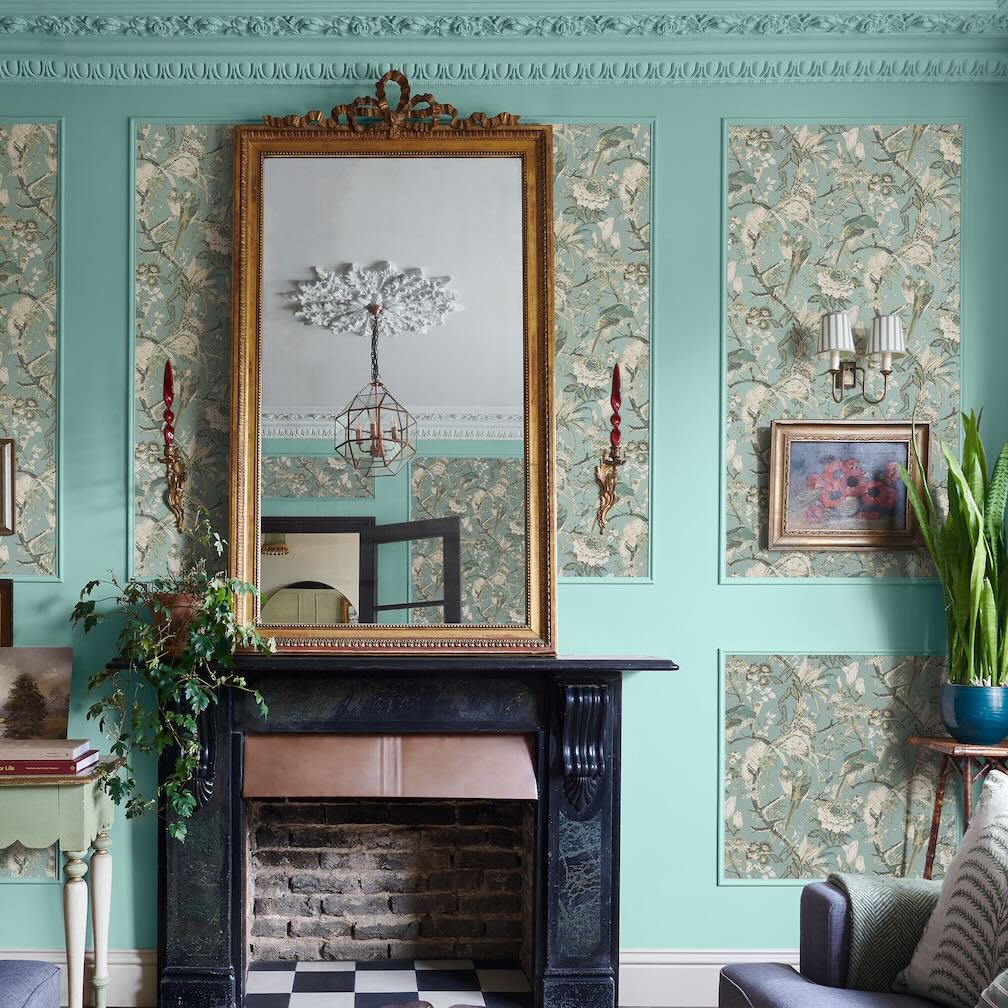 Graham & Brown Perrow Duck Egg Wallpaper