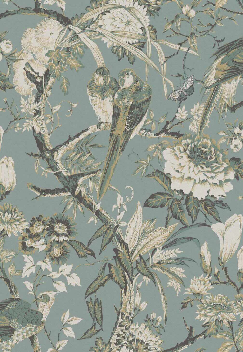 Graham & Brown Perrow Duck Egg Wallpaper