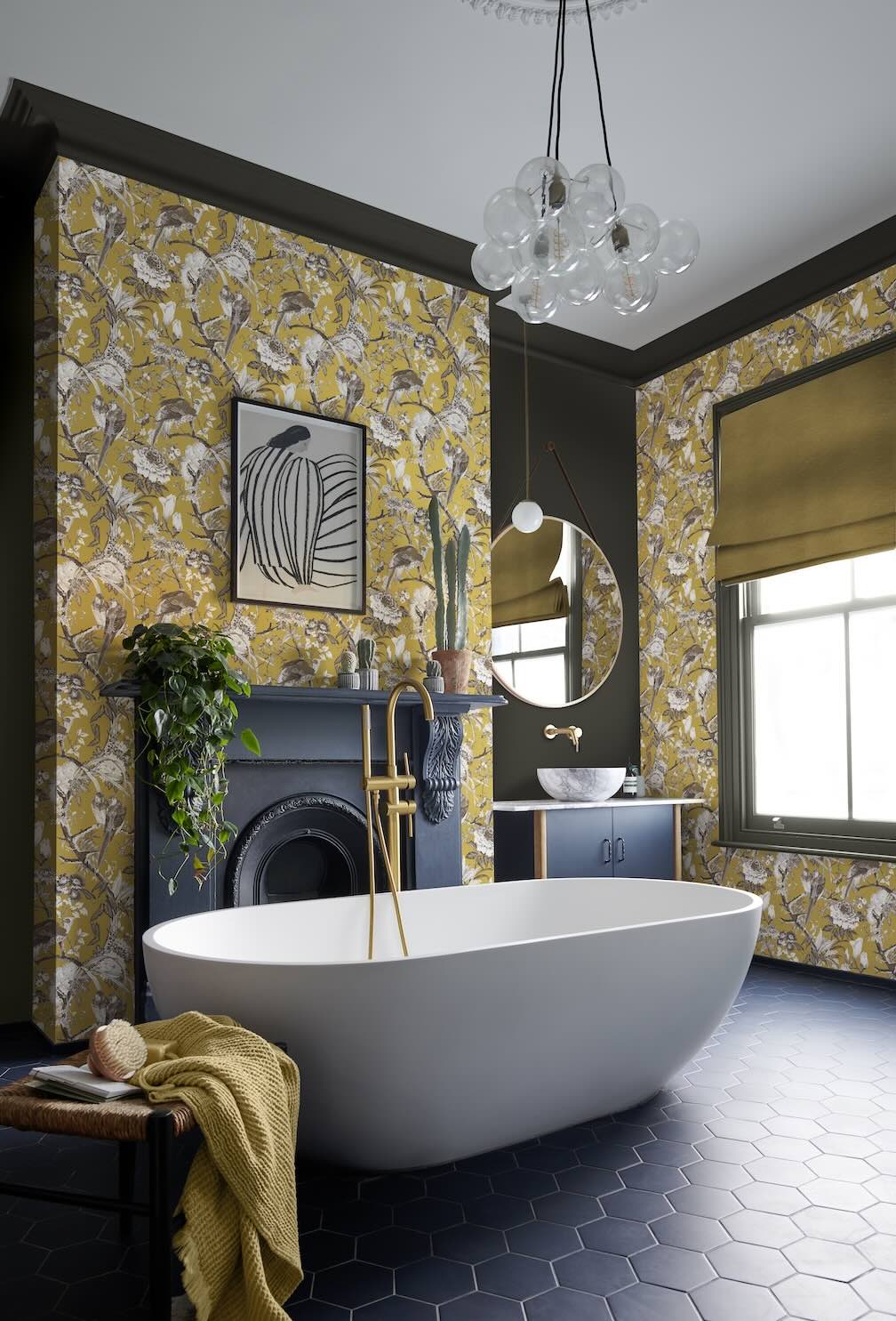 Graham & Brown Perrow Yellow Wallpaper