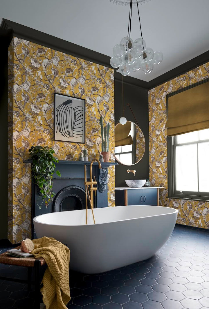 Graham & Brown Perrow Yellow Wallpaper