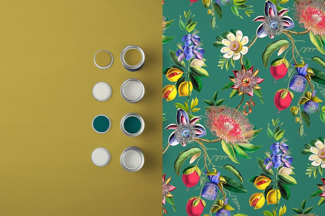 Graham & Brown Physic Garden Teal Wallpaper