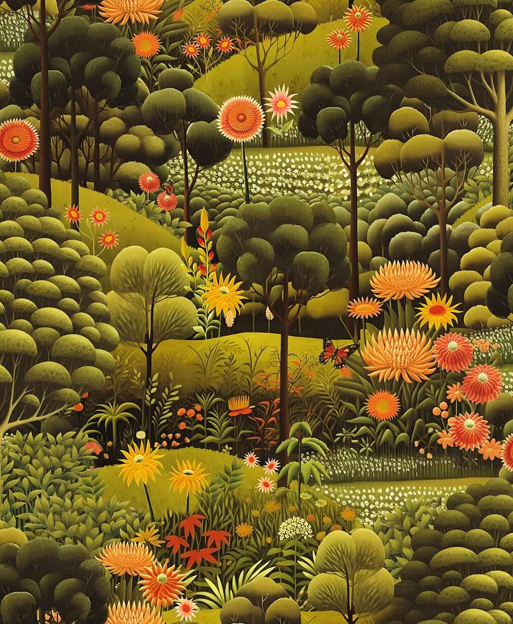 Graham & Brown Arley Garden Dusk Wallpaper
