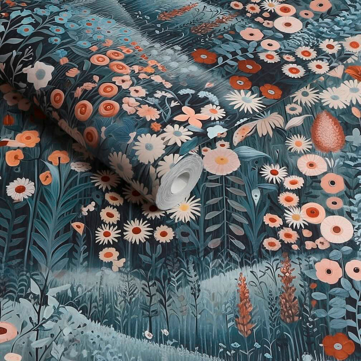 Graham & Brown Glenwhan Wildflower Midnight Wallpaper