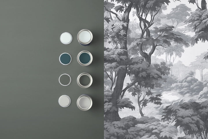 Graham & Brown Bobart's Garden Monochrome Wallpaper