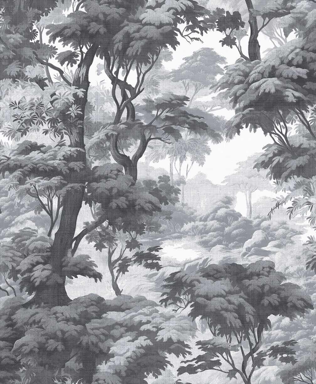 Graham & Brown Bobart's Garden Monochrome Wallpaper