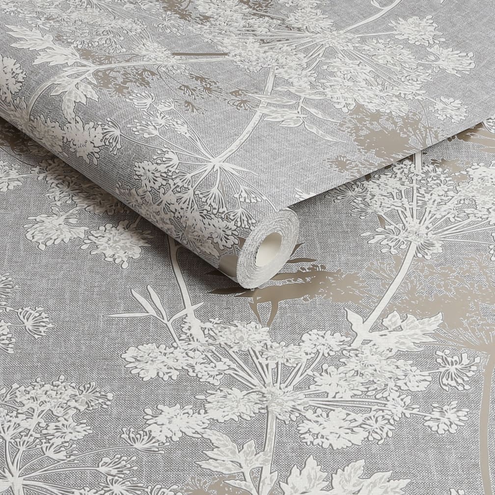 Superfresco Meadow Natural Brown and Gold Botanical Wallpaper