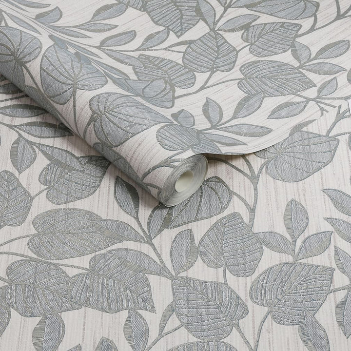 Superfresco Easy Linden Leaf Trail Duck Egg Wallpaper