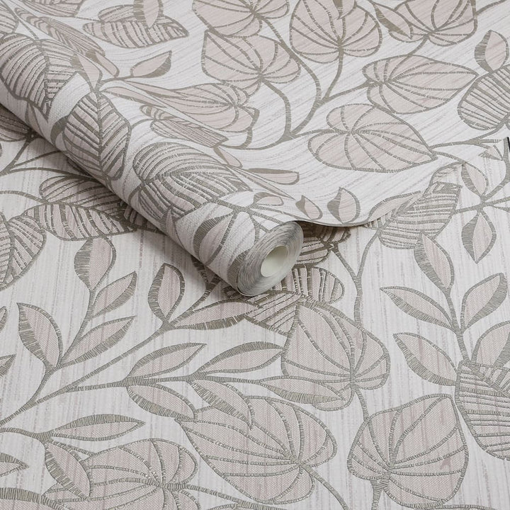 Superfresco Easy Linden Leaf Trail Mocha Wallpaper