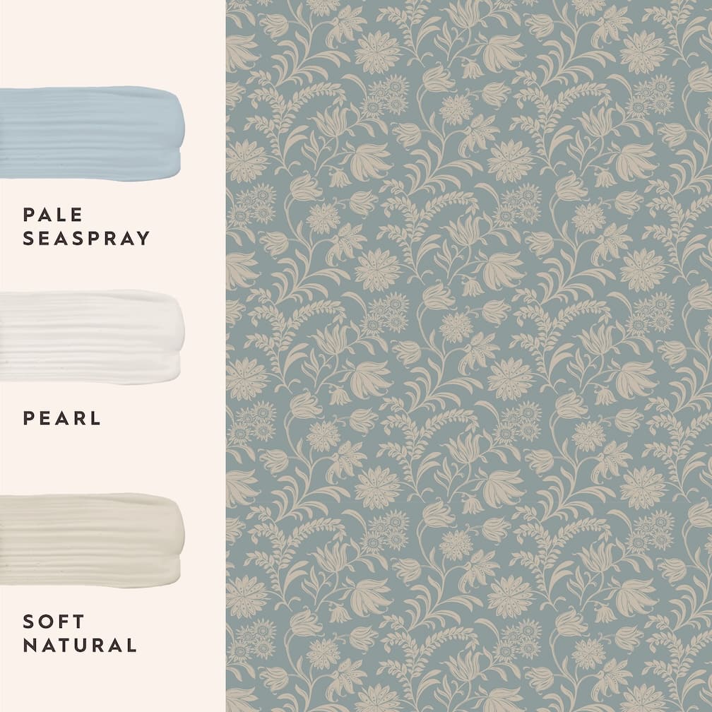 Laura Ashley Hemingway Seaspray Wallpaper