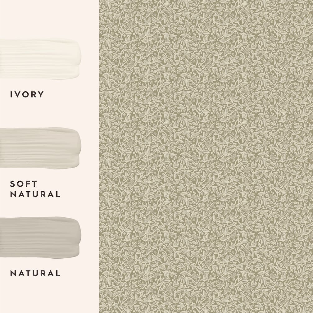 Laura Ashley Nutgrove Lichen Wallpaper
