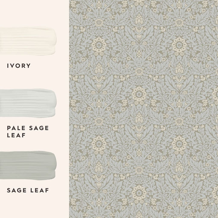 Laura Ashley Delamore Stone Grey Wallpaper