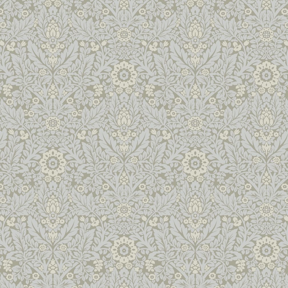 Laura Ashley Delamore Stone Grey Wallpaper