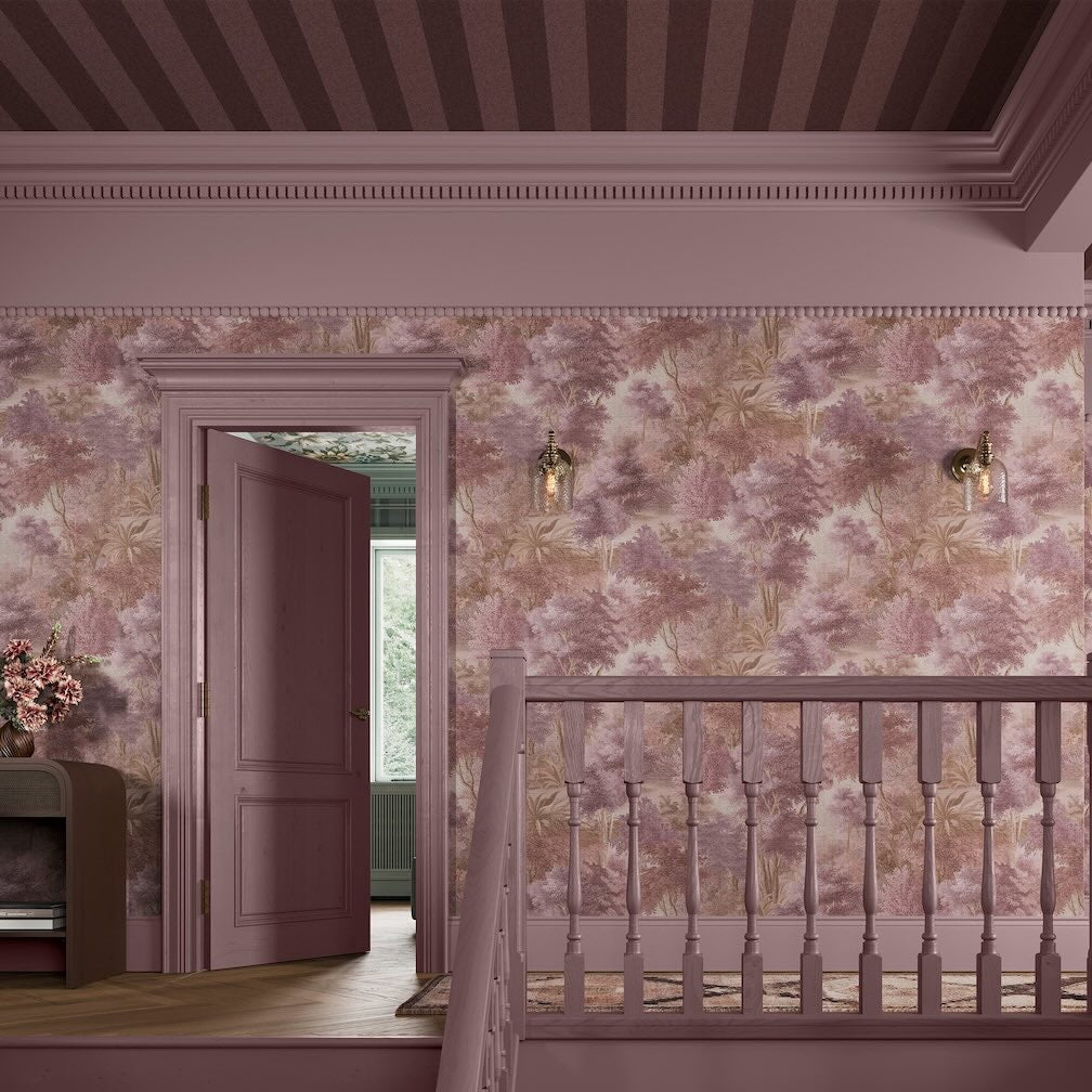 Superfresco Easy Regent Stripe Thistle Wallpaper