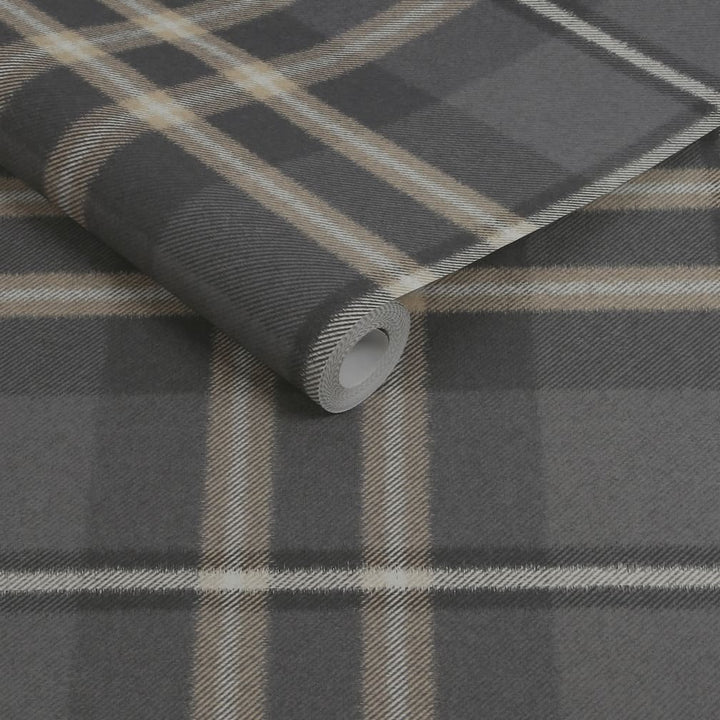 Superfresco Easy Eildon Weave Charcoal Wallpaper